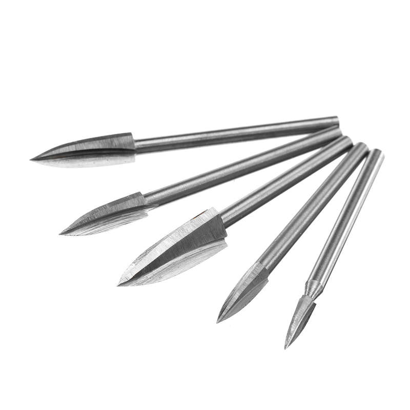 5pcs Wood Carving Engraving Drill Bit Milling Cutter Woodworking Tool