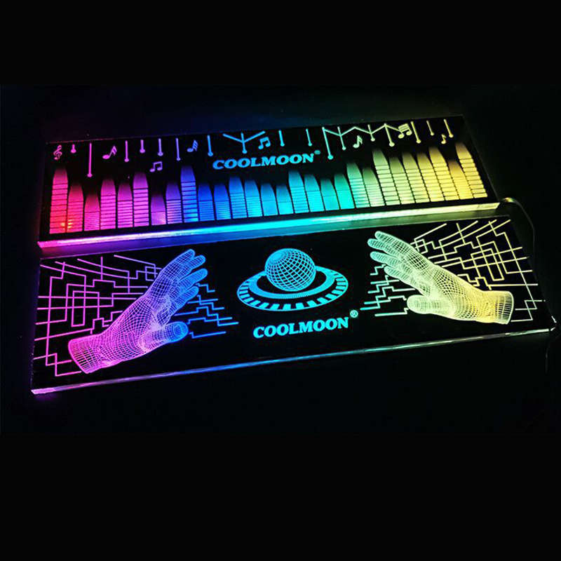 Coolmoon Power Supply Rgb Light Board Computer Case Rgb Side Panel 16 Million Rgb Chassis Decor With