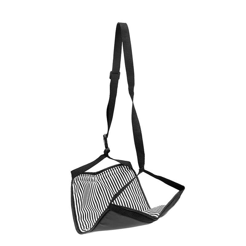 Portable Travel Cotton Knitted Footrest Flight Carry-on Foot Hammock Rest