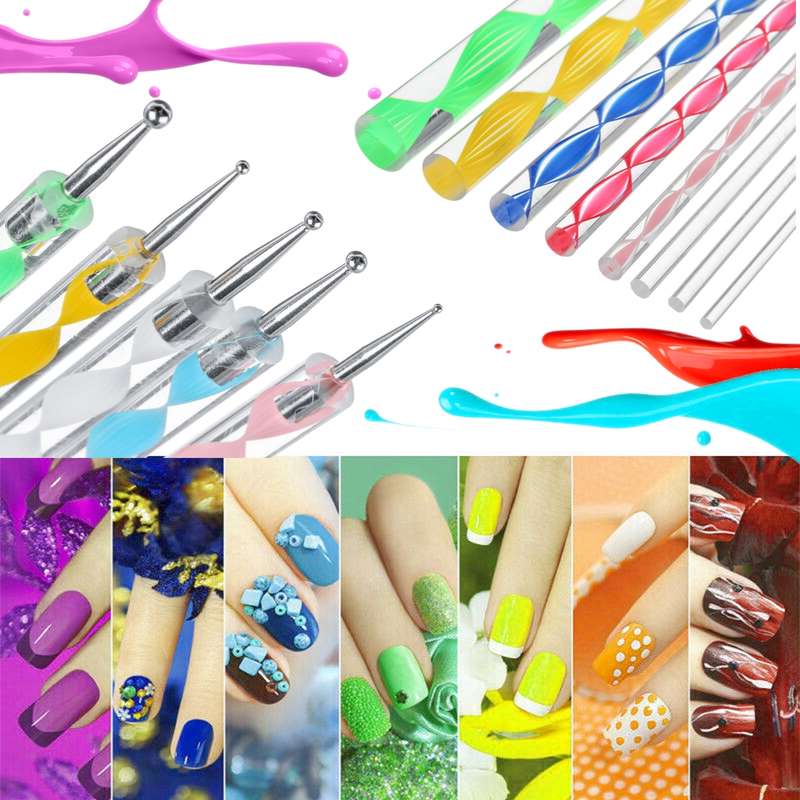 40Pcs Mandala Dotting Tools Set Rock Painting Kit Nail Art Pen Paint