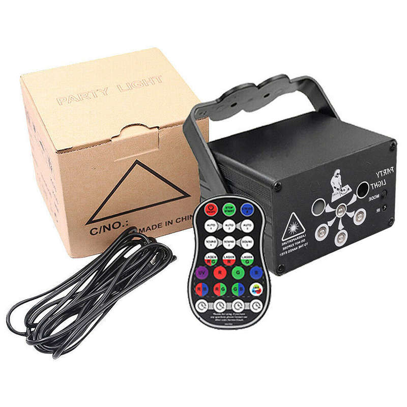 120 Patterns Laser Stage Lighting Projector RGB LED USB Light Party Disco Lamps