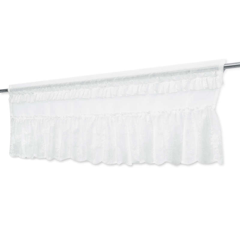 Country Style American Polyester Linen Embroidery Cafe Curtain Home Kitchen Curtain