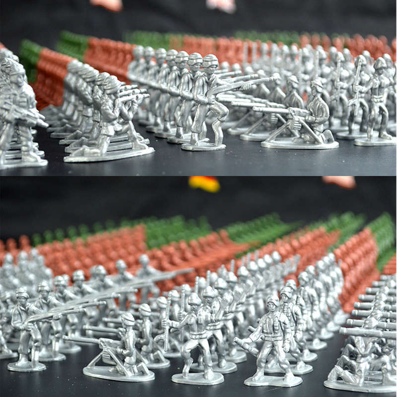 300 PCS Military Soldier Static Diecast Model Decoration Toy Set