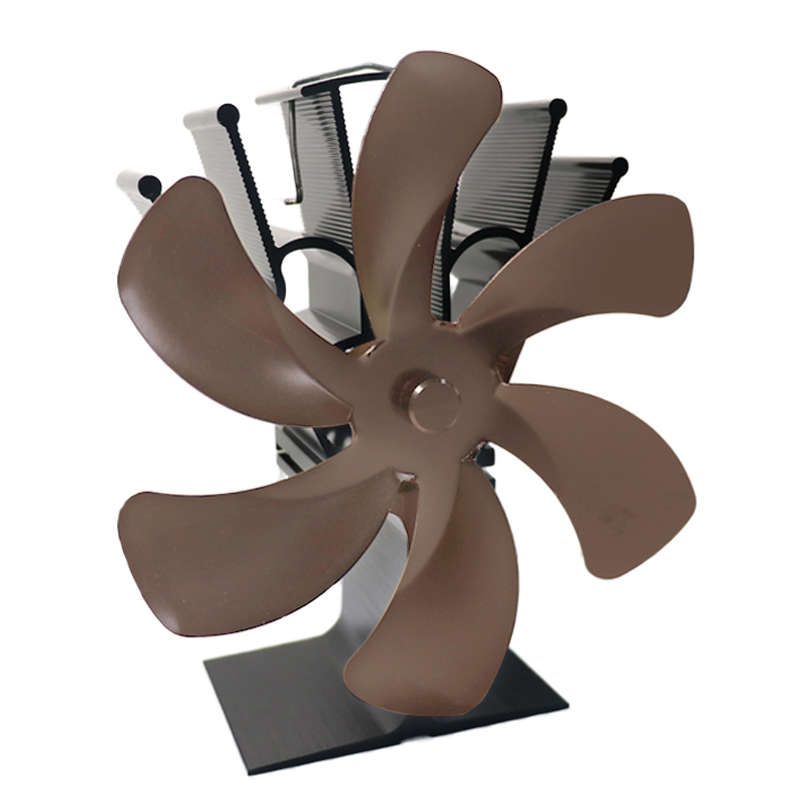 6 Blades Fireplace Fan Stove Fan Heated Fan Heat Powered Eco Fan