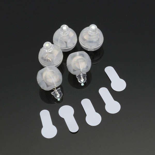New 50 Pcs White Ball Lamps LED Light Paper Lantern Balloons Wedding Party Chris