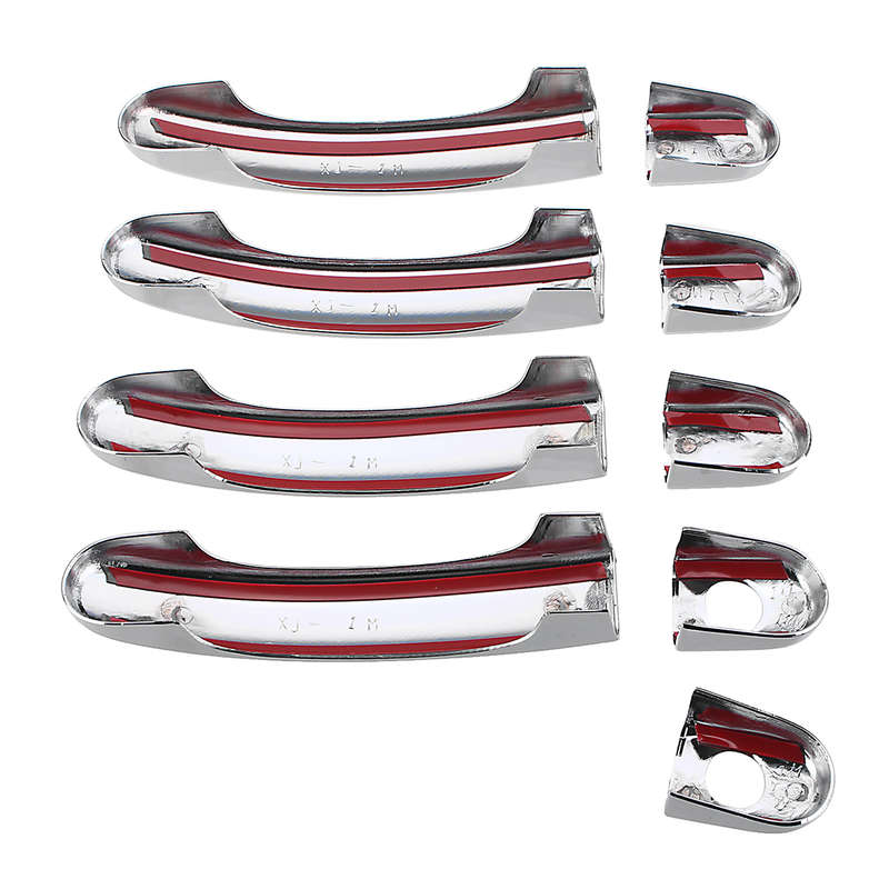 9Pcs Set ABS Chrome 4 Door Handle Cover For VW Transporter T5 T6 Caddy Van