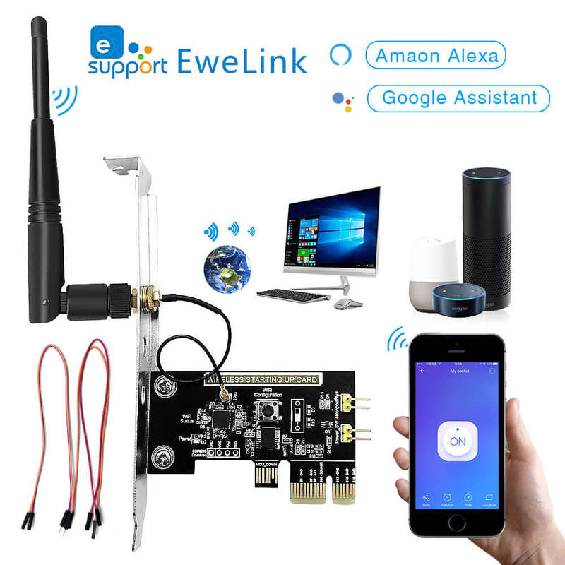 EACHEN WiFi Remote Control Switch Board Computer Remote Control Boot Card Remot