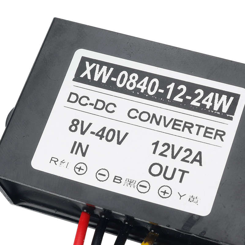 Waterproof 8-40V to 12V 2A Buck Regulator 12V 24W Automatic Step up and