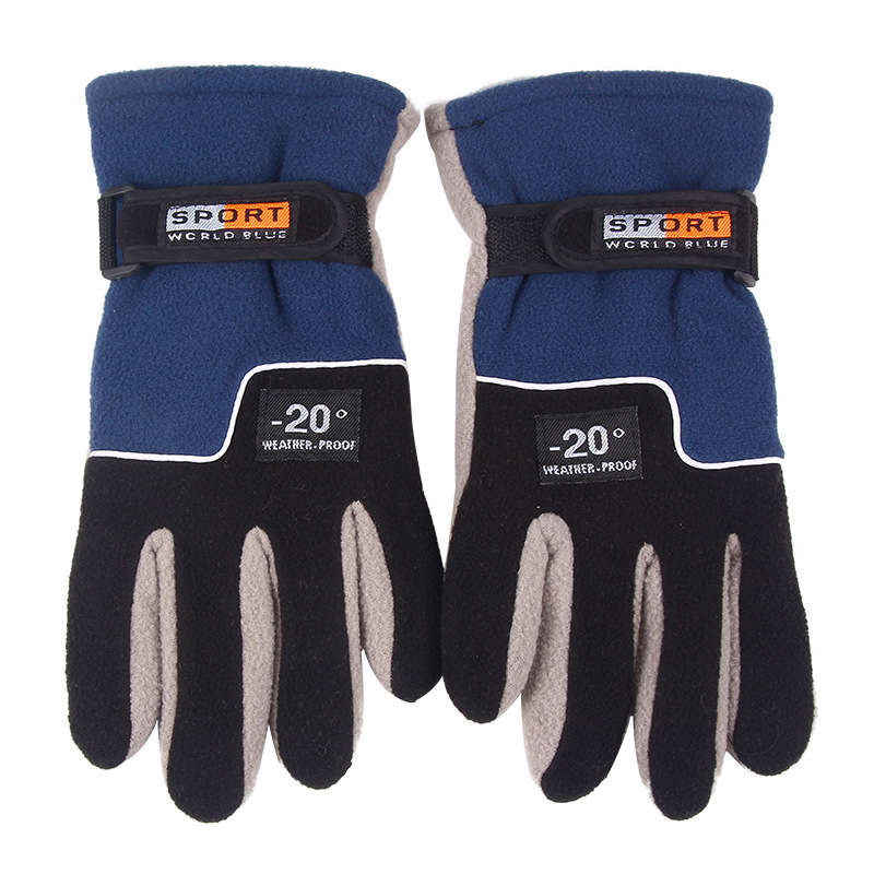 ZANLURE XY-488 25CM 56G Fleece Winter Warming Gloves Outdoor Full Palm Hiking Fishing Gloves