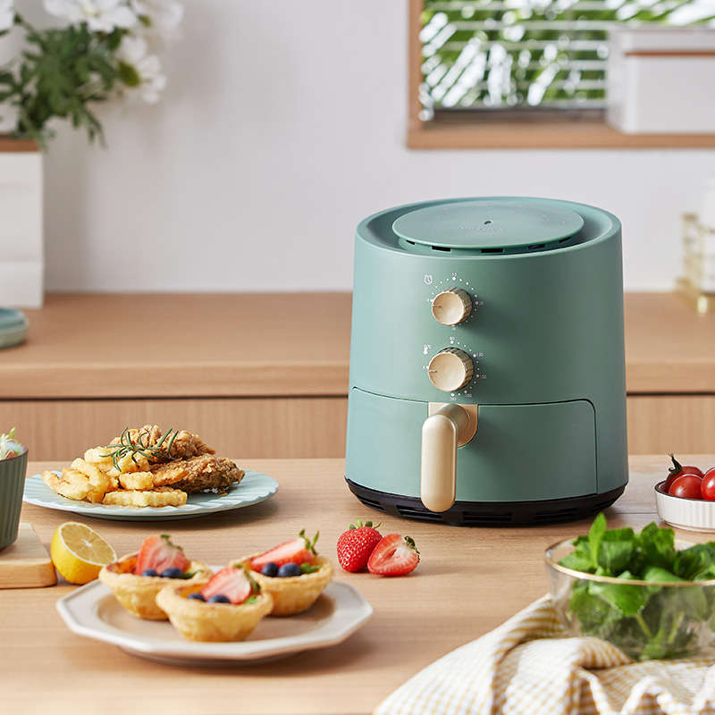 PETRUS PE7615 Electric Air Fryer 700W 1.3L Small Fryer Pot with Timer Controls