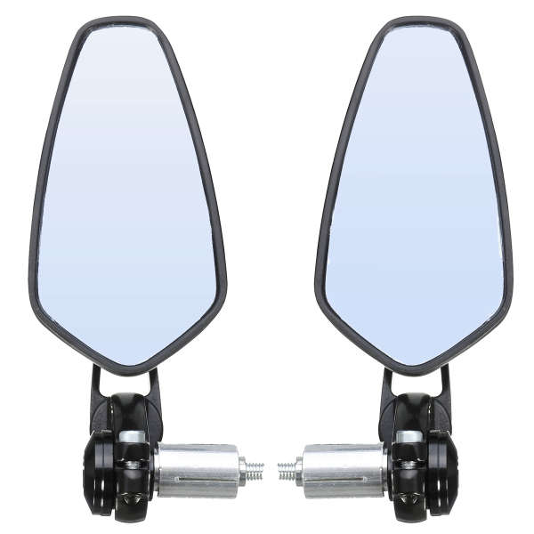 Pair 7/8 inch Motorcycle Rear View Mirror Bar Accessories Aluminum Side Universal