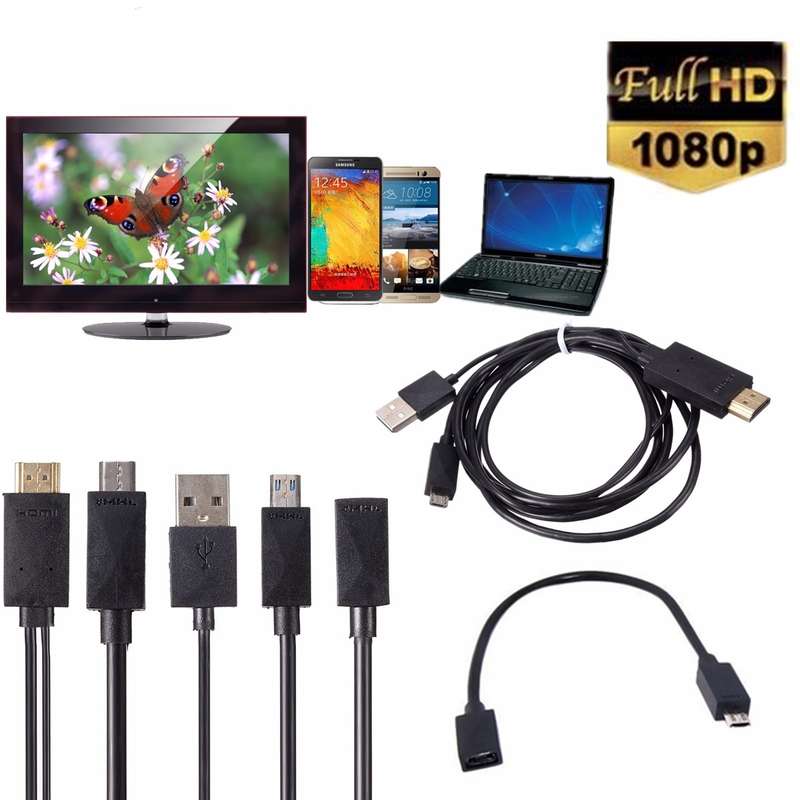 Mini 1080P MHL Micro USB to HDMI Cable Converter Adapter for Android Phone/PC/TV Audio Adapter HDTV