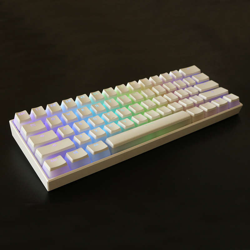 108 Keys White Pudding Keycap Set OEM Keycap PBT Translucent Keycaps for Mechanical Keyboard