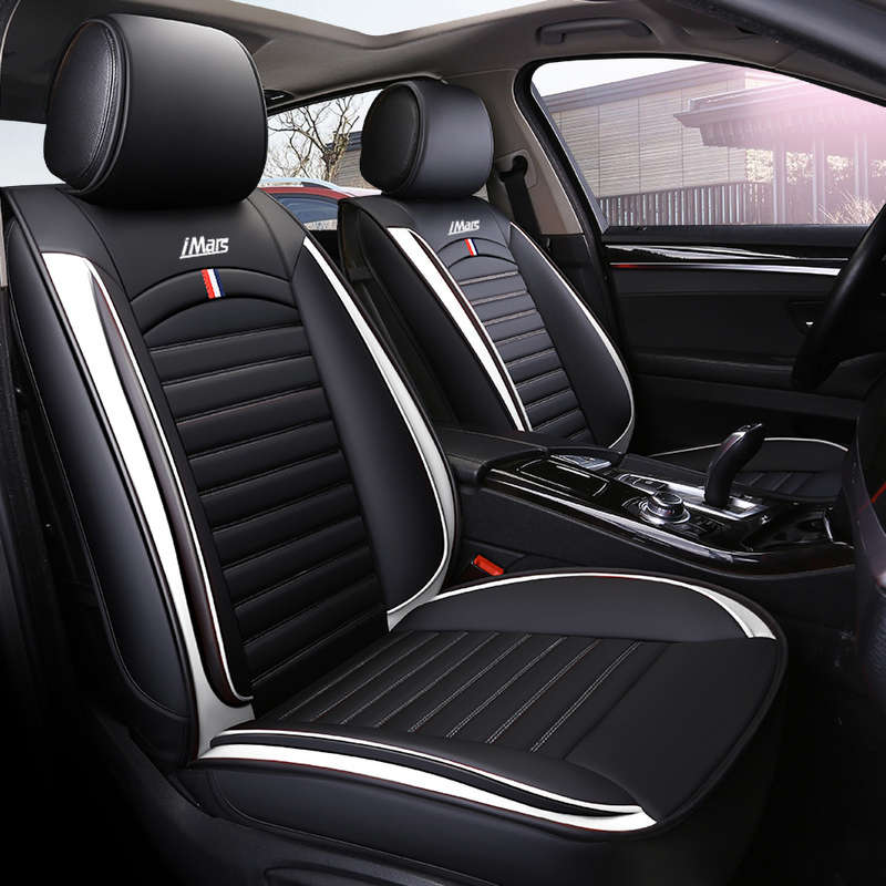 iMars SC3 Universal Car Front Seat Mat Covers PU Leather Breathable Cushion Pad