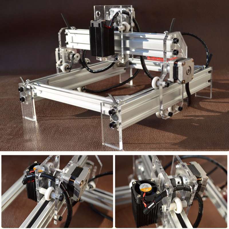 Cnc2017 500Mw 3 Motors Mini Desktop Laser Engraving Engraver Machine Kit Diy Cutter Carver Printer