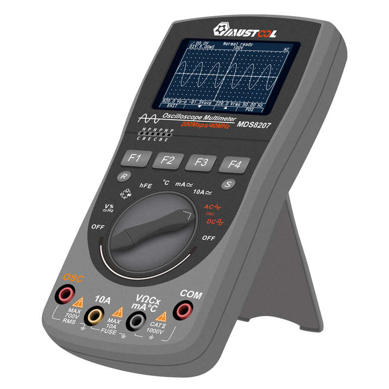 Upgraded MUSTOOL MDS8207 Intelligent 2 in 1Digital 40MHz 200Msps/S Oscilloscope 6000Counts True RMS