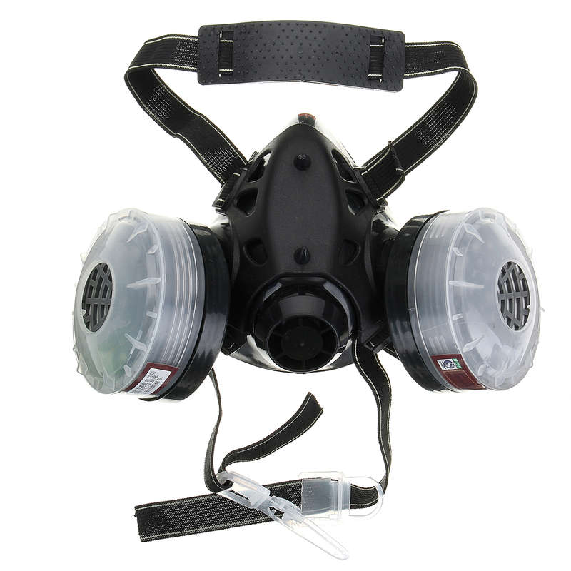4 in 1 Half Face Gas Mask Spray Painting Dust N95 Mist Fume Chemical Respirator