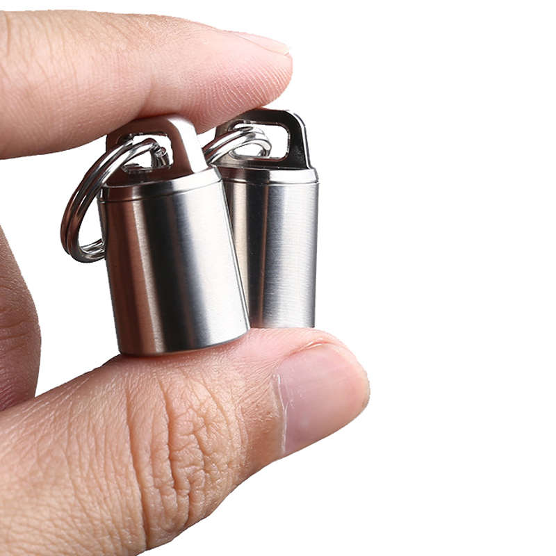 XANES Multifunctional Mini Medicines Storage Can EDC Sealed Capsule Titanium Waterproof Shell Contai