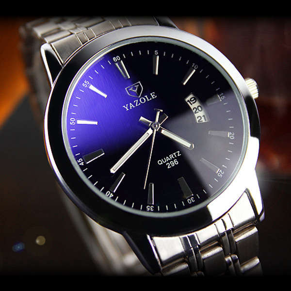 YAZOLE 296 Fashion Men Quartz Watch Casual Date Display Bussiness Wristwatch