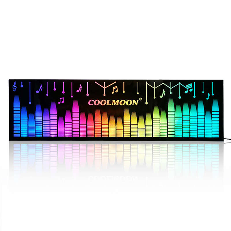 Coolmoon Power Supply Rgb Light Board Computer Case Rgb Side Panel 16 Million Rgb Chassis Decor With