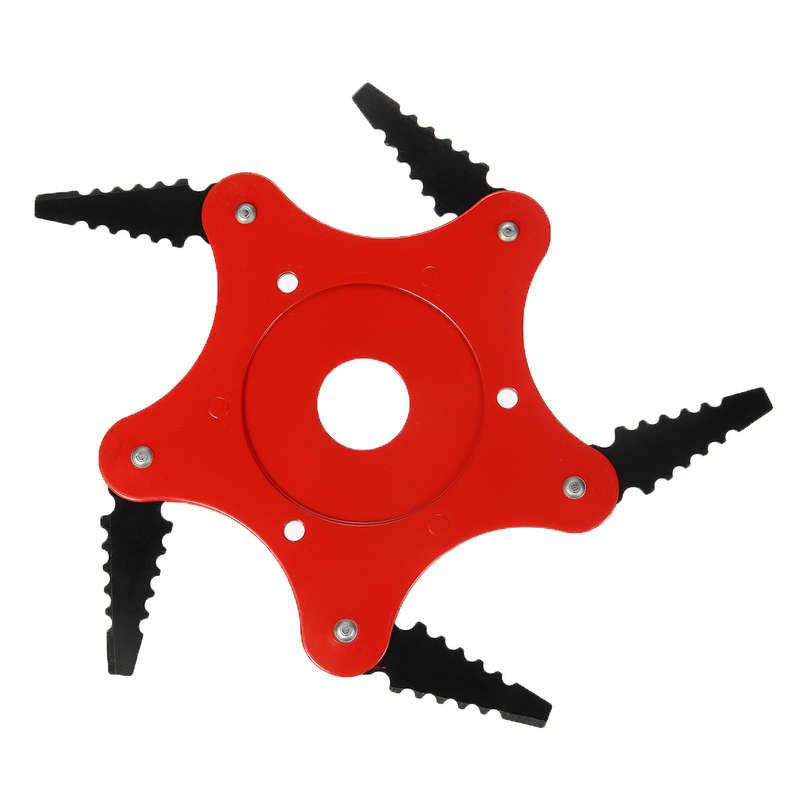 5 Steel Blades Razor Grass Trimmer Head 65Mn Lawn Mower Grass Cutter Brush Cutter Set (Size A)