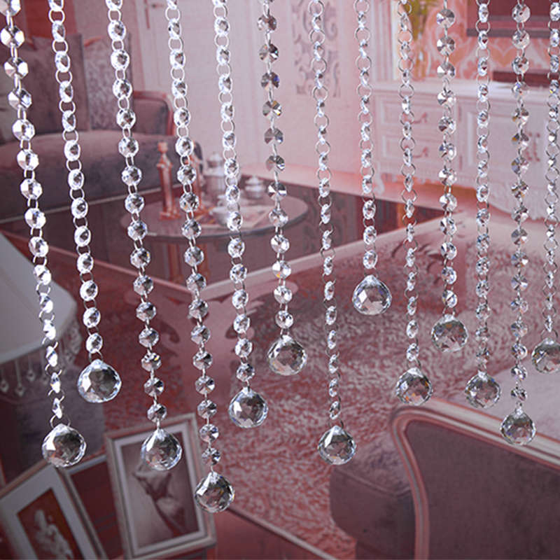 200PCS 14MM Diameter Clear Crystal Glass Chandelier Part Prisms Octagonal