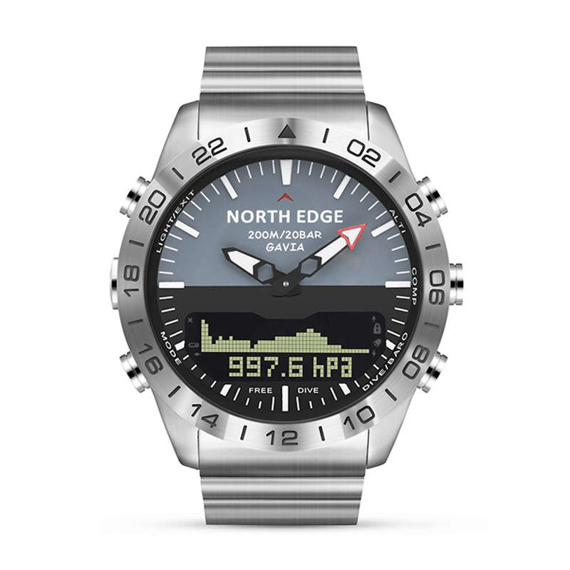 NORTH EDGE GAVIA2 200M Waterproof Altimeter Barometer Compass Thermometer Hiking Outdoor Sport Digit