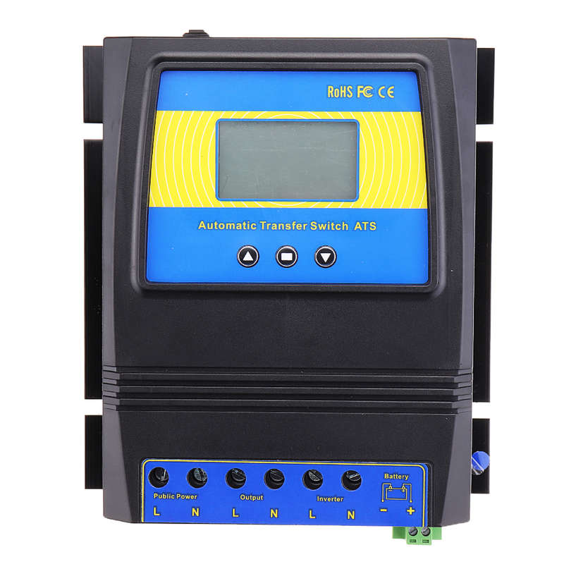 MoesHouse Automatic ATS Dual Power Transfer Switch Solar Charge Controller for Solar Wind System DC