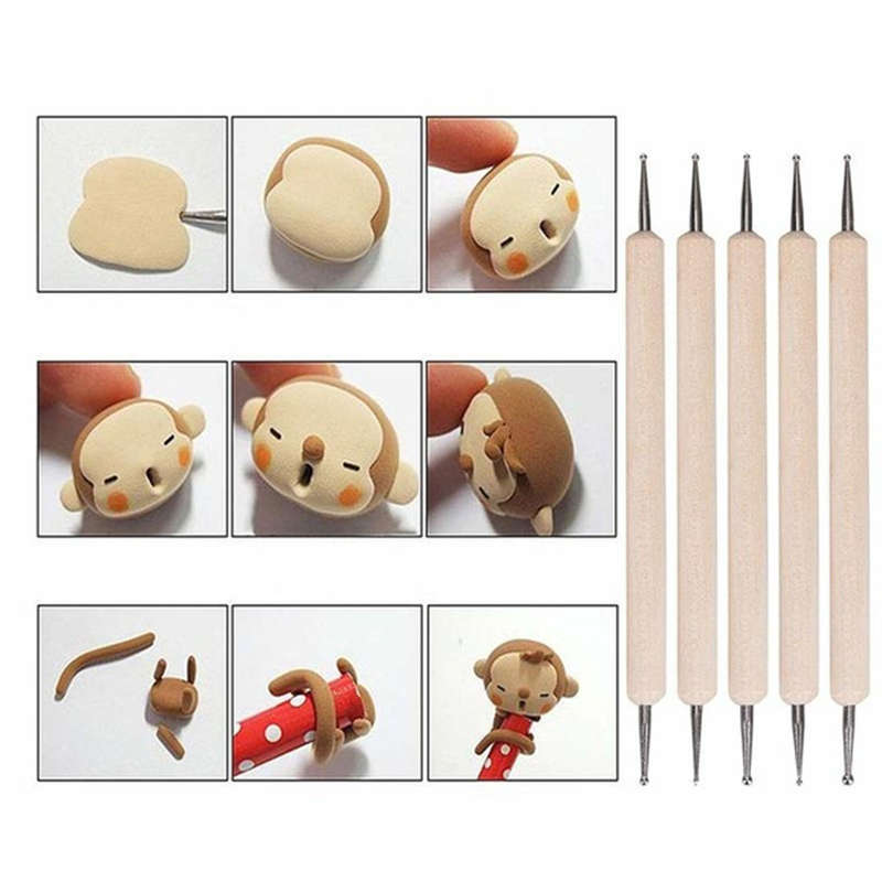 DIY Pottery Clay Sculpting Carving Modelling Tool Set Clay Sculpture Ceramic Craft (Type C)