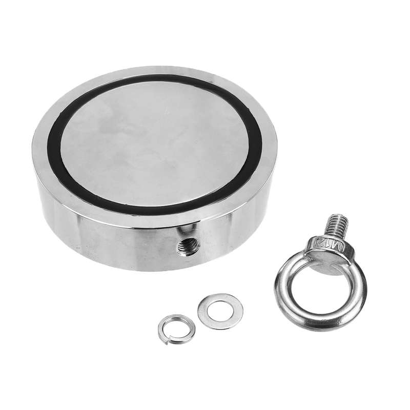 Double Side 160-1500KG Neodymium Fishing Salvage Recovery Magnet For Detectin (Diameter (160kg)48mm)