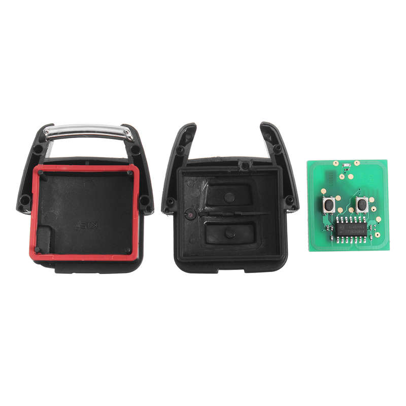 433.92MHz 2 Button Remote Control Key Case Shell with Circuit Board For
