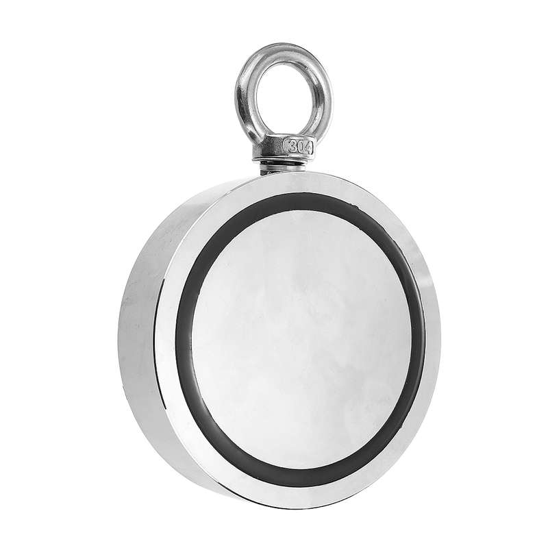 Double Side 160-1500KG Neodymium Fishing Salvage Recovery Magnet For Detectin (Diameter (160kg)48mm)