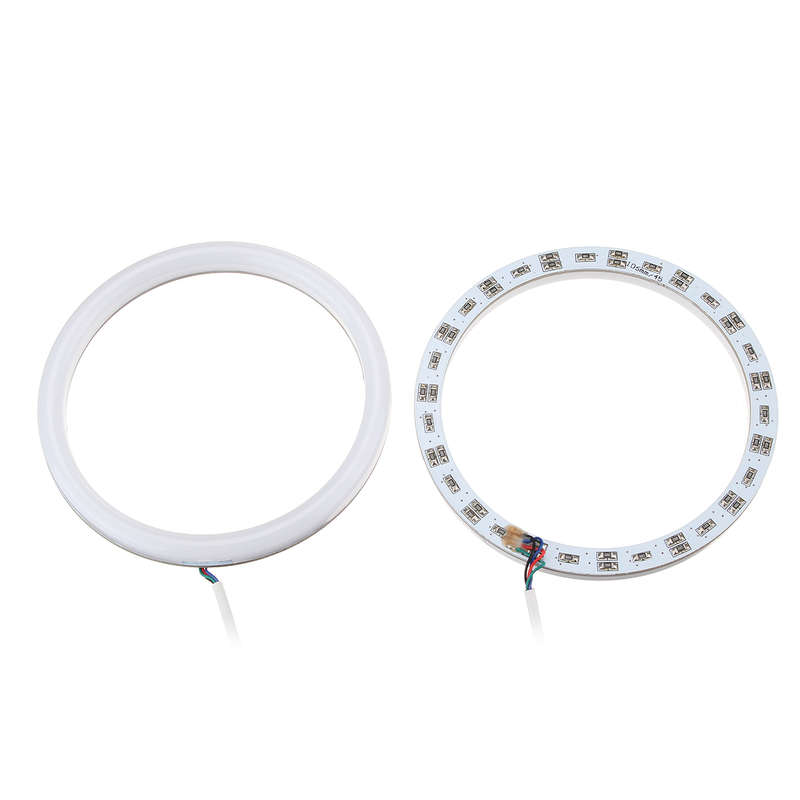 4Pcs Car Multi-Color RGB LED Angel Eyes Halo Ring Cotton Lights