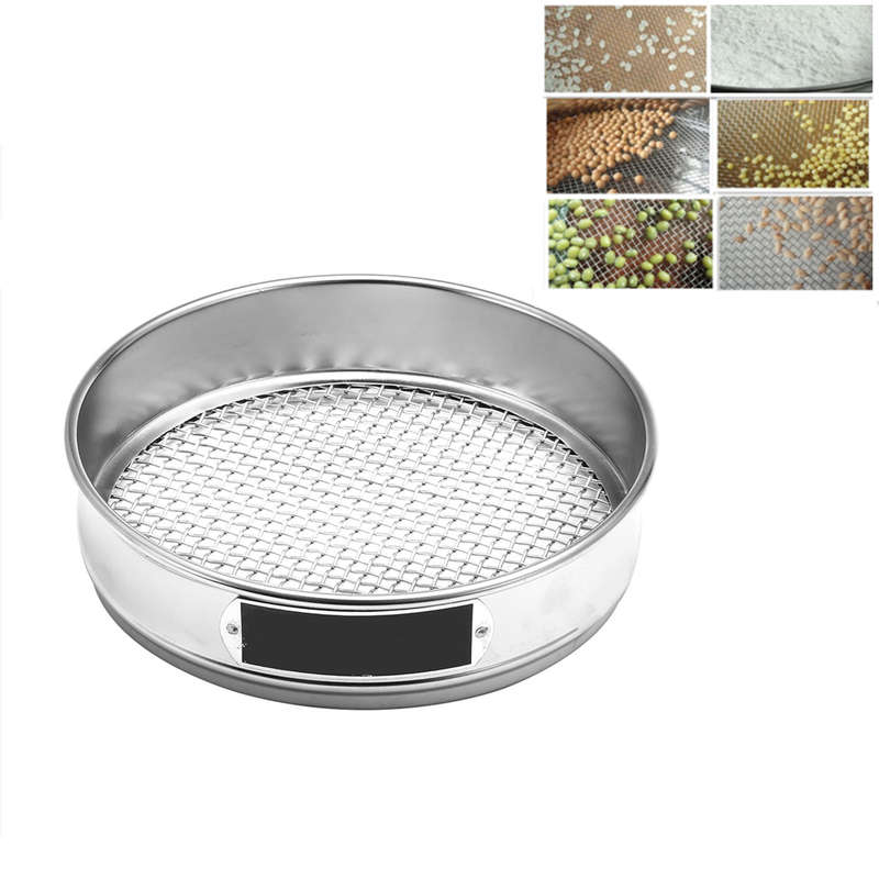4-100 Mesh 4.75-0.15mm Aperture Lab Standard Test Sieve Stainless Steel Dia20cm...-(Type A)