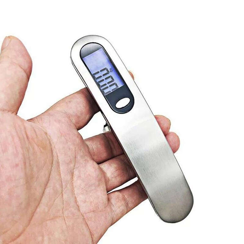 50KG/110lb Luggage Weight Scale Digital Travel Hanging Electronic Suitcase
