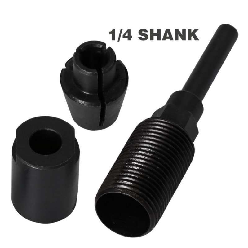 Router Bit Extension Rod Adapter Woodworking CNC Milling Bits Extension Rod (2 Inch)