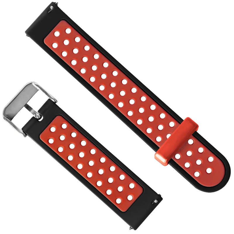 Bakeey 22MM Colorful Silicone Watch Band For Huawei Watch GT 2 46MM Version (Color Black+Green)