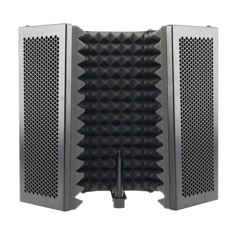 57.5 x 28cm Foldable Adjustable Studio Recording Microphone Isolator Sound