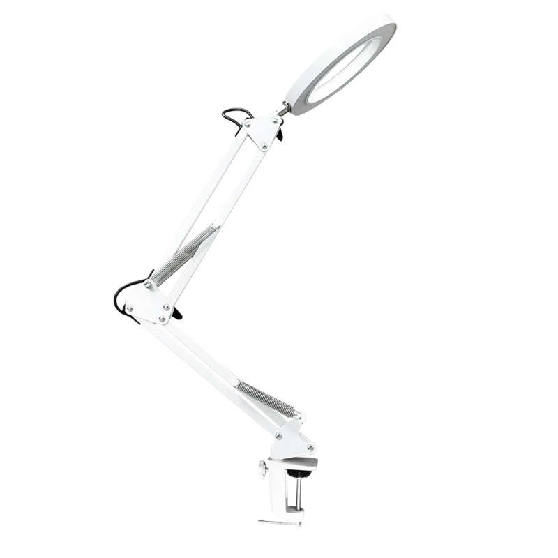 Daniu Lighting Led 5X 740Mm Magnifying Glass Desk Lamp With Clamp Hands Usb-Powered Led Lamp Magnifi