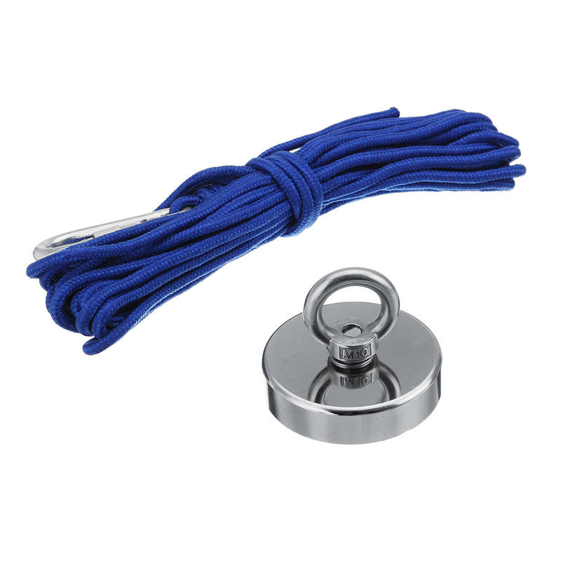 180-500KG Salvage Strong Magnet With Hooks Hunting Diving Fishing Recovery Magnet
