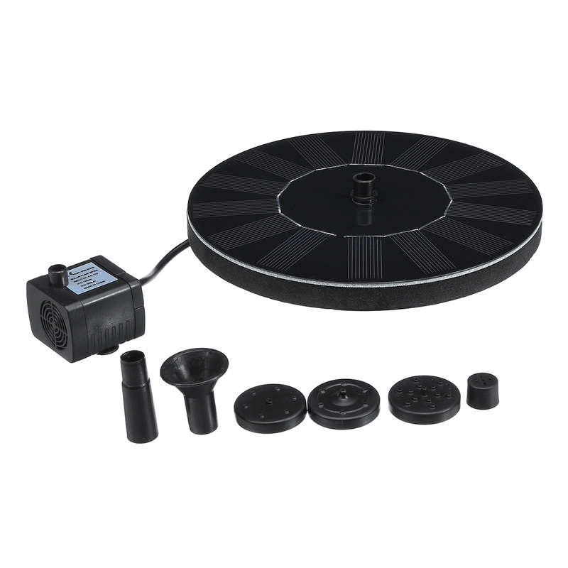 1.4W Solar Power Water Pump Floating Pool Pond Garden Fountain Bird Feeder