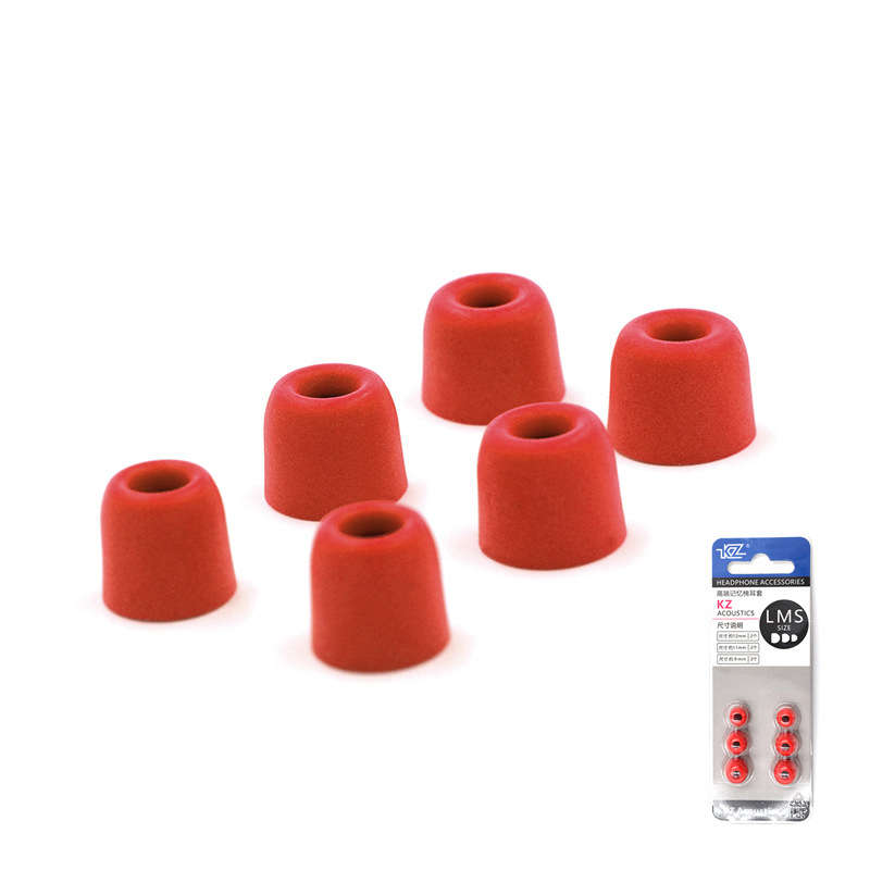 Original KZ 3 Pairs 6PCS Noise Isolating Comfortble Memory Foam Earbud Tip Ear Pads In- (Color Blue)