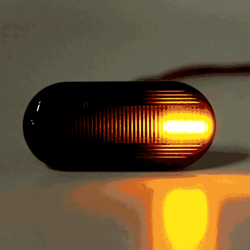 Dynamic Flowing LED Side Marker Indicator Lights Repeaters Lamp Amber for Nissan Tiida Qashqai Navar
