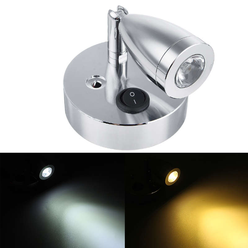 12V-24V Interior LED Reading Spot Lights For Boat RV Caravan Motorhome