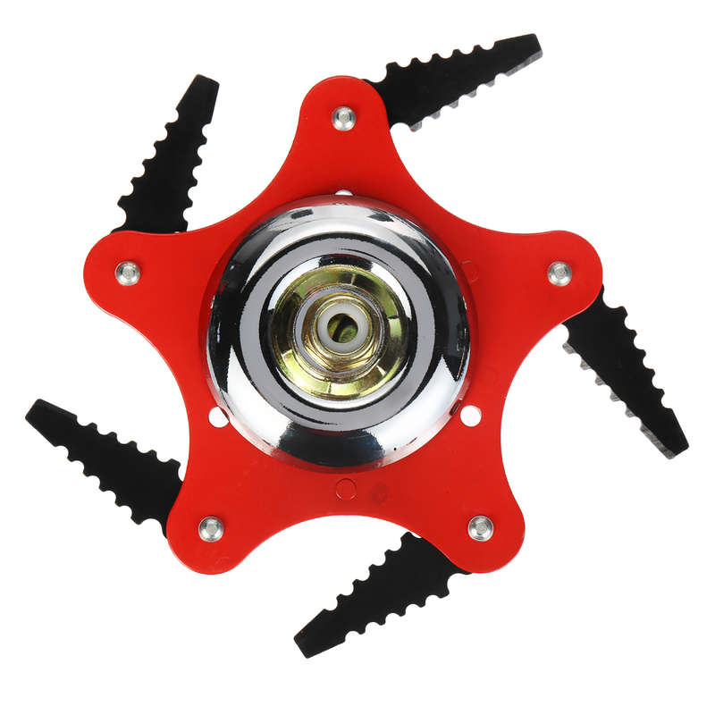 5 Steel Blades Razor Grass Trimmer Head 65Mn Lawn Mower Grass Cutter Brush Cutter Set (Size A)