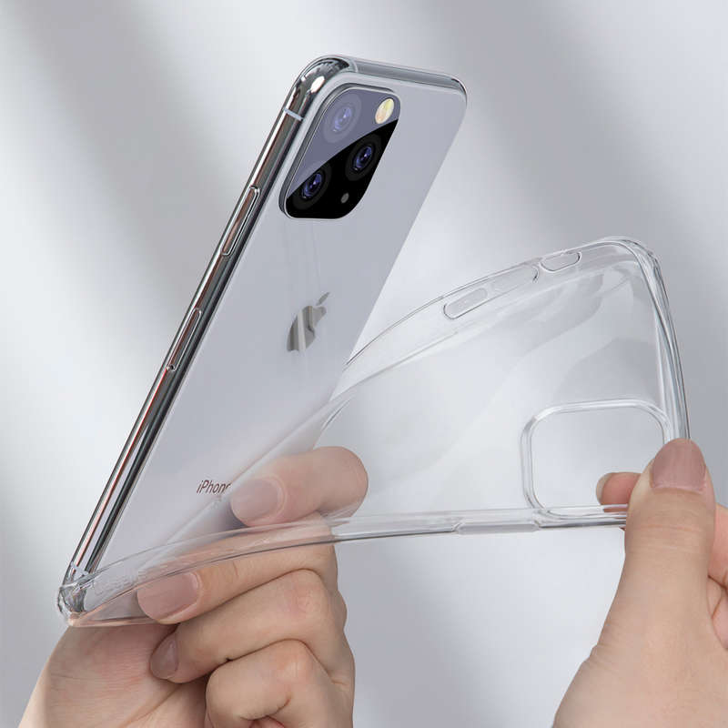 Baseus Ultra Thin Transparent Clear Soft TPU Protective Case for iPhone 11 (Color Transparent Black)