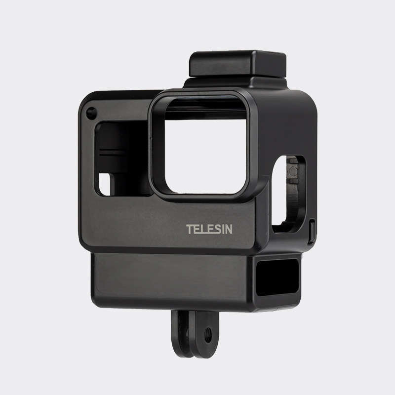 TELESIN GP-FMS-008 Protective Shell Case with Cold Shoe Mount for GoPro Hero 7 6 5 Black Action Spor