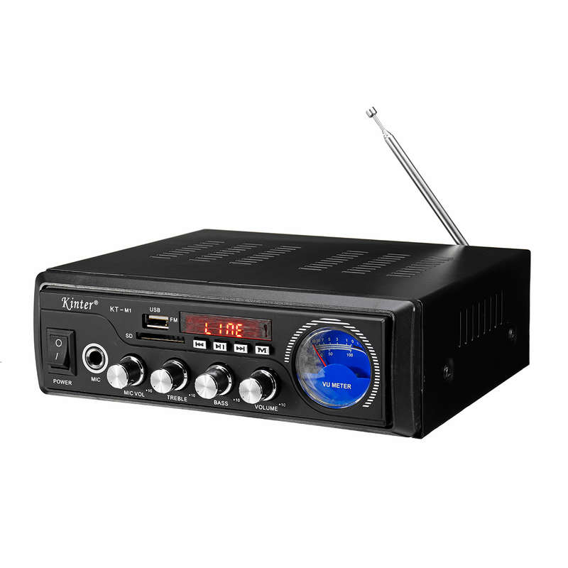 Kinter M1 60W Power Amplifier HIFI bluetooth Audio AMP with Remote Co (Plug EU Plug) - Free Shipping