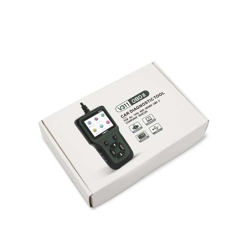 V311 OBD2 EOBD Car Diagnostic Scanner Tool Automotive OBDII Engine Fault Code Reader Color Screen