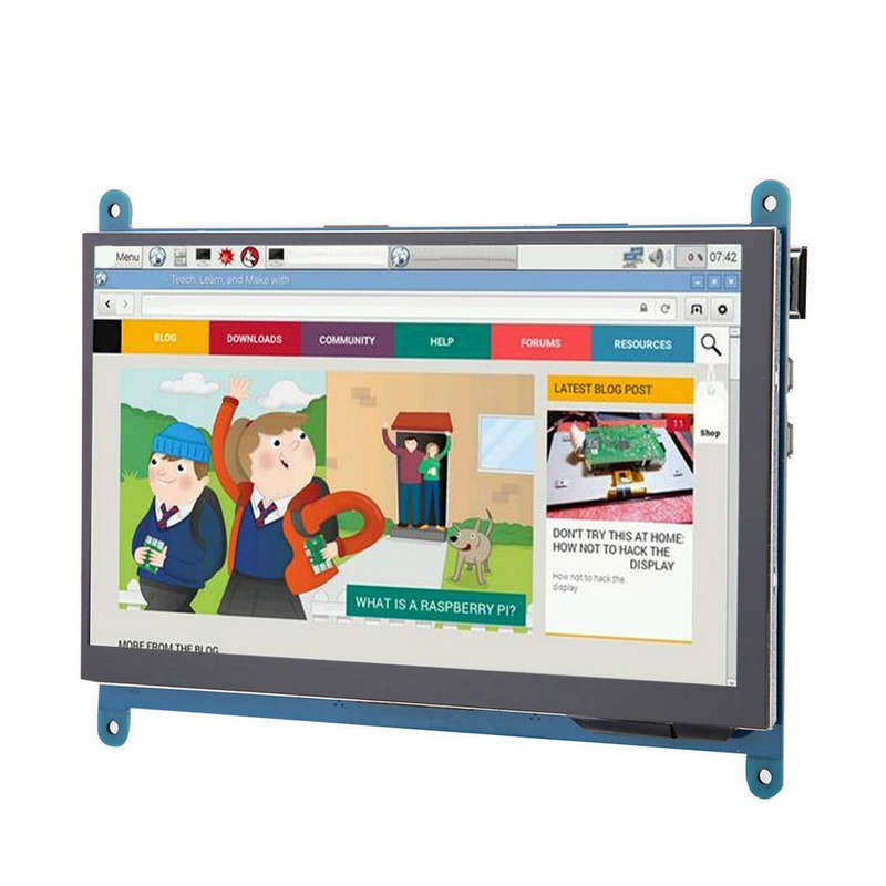 7 Inch Full View LCD IPS Touch Screen 1024*600 800*480 HD HDMI Display Monitor for Raspberr (Type A)